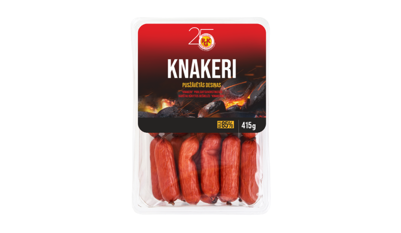 Hot smoked sausages "Knakeri"