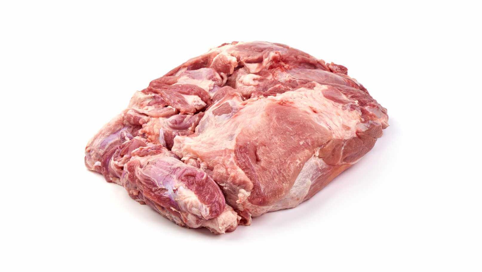 Pork shoulder, boneless, rindless, fatless, ribmeat off, shankmeat on
