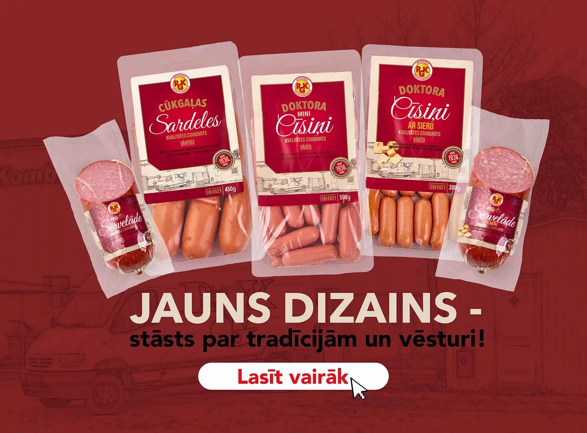 KVALITĀTES STANDARTA līnijas produkti jaunajā dizainā