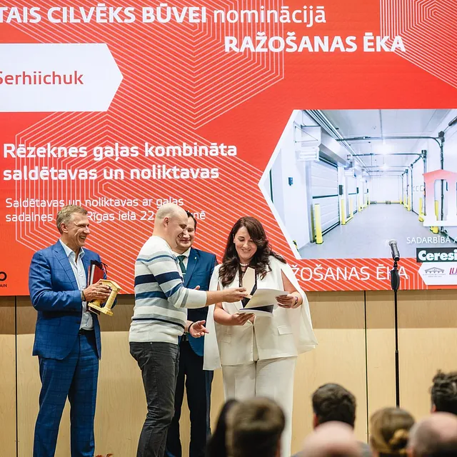 Награда «Настоящий человек для стройки» в номинации «Производственное здание» - Нина Сергийчук, Резекненский мясокомбинат