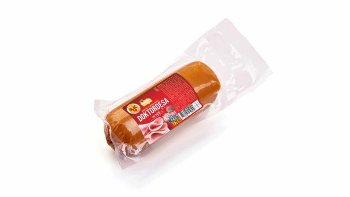 Boiled sausage "Doktora extra" with tongue