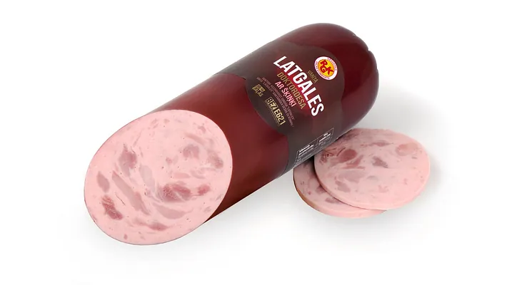 Boiled sausage "Latgales" with ham