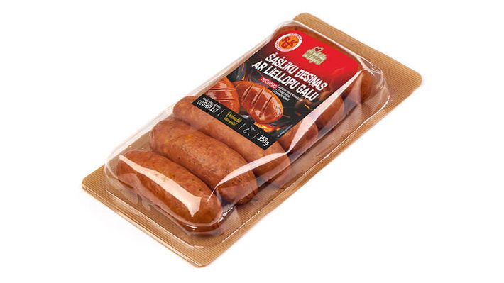 Шашлычные колбаски с с говядиной, полукопчёные